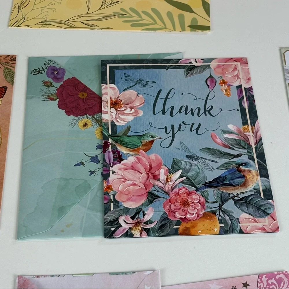 VTG Assortment of birthday Floral Greeting Card Set of 11